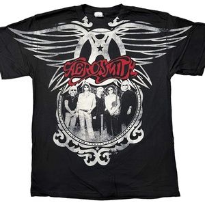 NEW Aerosmith World Tour 2009 Graphic {Alstyle} T-Shirt Black Men’s L